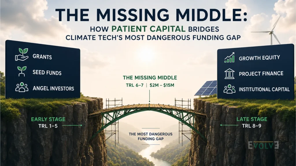 The Missing Middle: How Patient Capital Bridges Climate Tech’s Most Dangerous Funding Gap